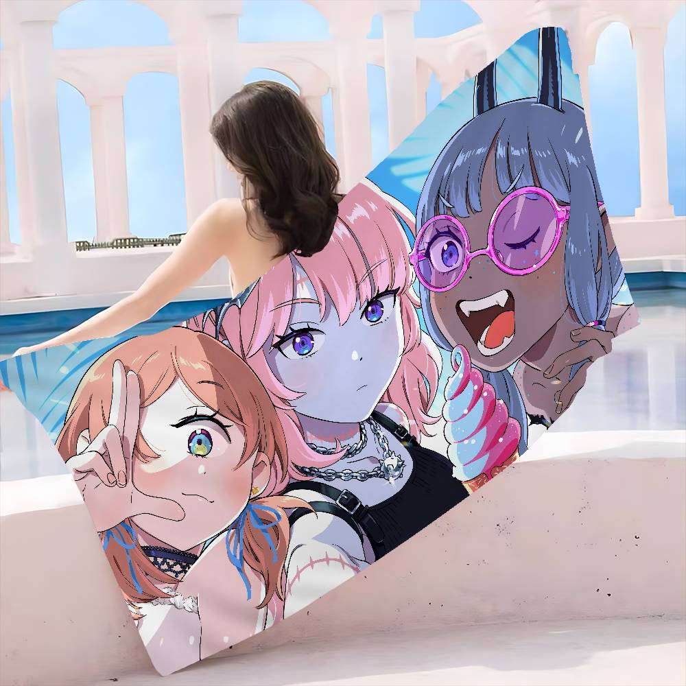D-Devils Candy Cartoon anime Microfiber Beach Towel Absorbent Quick dry Soft Yoga Swimming Resort Mountain Climbing Towel