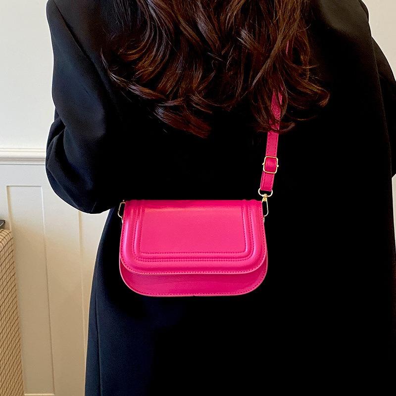 Women Simple Fashion Casual Flap Small Square Crossbody Bag