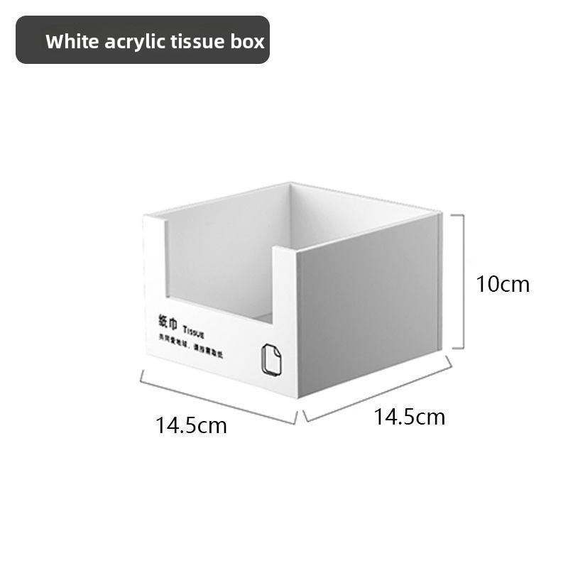 

Соломенная коробка для хранения папиросной бумаги, подставка для хранения материала для барной стойки в магазине молочного чая, подставка для бумажных стаканчиков, многофункциональное хранение Tissue Box [White]