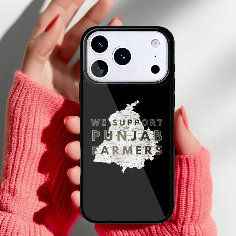 Punjab Map Outline soft Phone Case for iPhone 17 Air 16e 15 14 13 Pro Max Back Cover for 12 11 Pro Coque