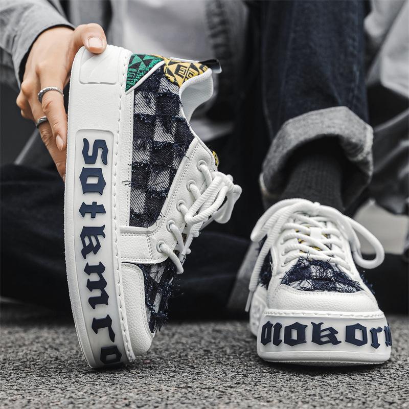 Fashion Spring Autumn Classic Men's Shoes Soft Soled Comfortable Running Sneakers Fashionable Thick Soled Youth Casual Shoes Sneakers