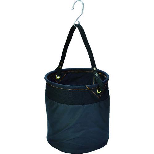 TRUSCO Electrician's Bucket, 240x300mm, with Drawstring Lid and Large S-Hook, Black, TADB-240KF