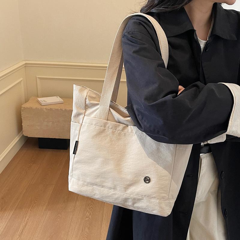 Large Capacity Cloth Bag Bag Female Tote Bag To Work Commuting Shoulder Leisure Student Class Tote Bag