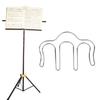 2PCs Music Page Holder Book Clip Musical Instrument Accessories  M Type Iron Lightweight(Silver )
