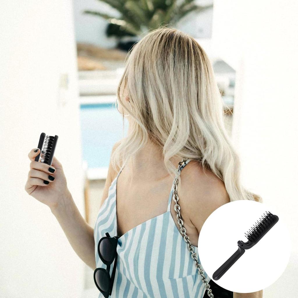 Boar Bristle Foldable Scalp Portable Hair Quality Shiny and Smooth Suitable for Men and All Hair Types Men's Hairbrush, Hairbrush, Hairbrush,
