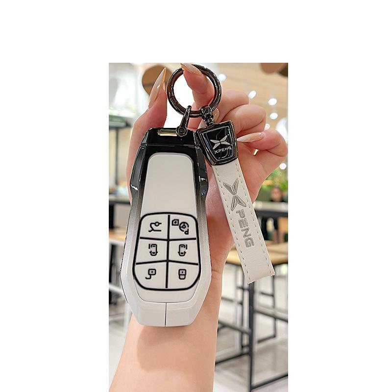 XPeng X9 Flip Key: Protective Case, Cover, Keychain Decoration/Modification