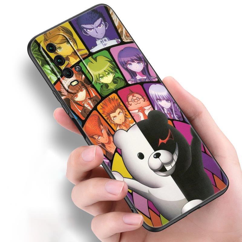 DANGANRONPA Silikonowe Etui na Telefon Dla Xiaomi Redmi Note 11 10 9 8 Pro 11T 10T 10S 9S 8T 9 9A 9C 9T Czarne Miękkie Etui Coque Funda