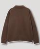 Nodu Collar Pocket Knit Jacket Cardigan [Brown]