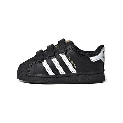 Originals SUPERSTAR Cf I Synthetic Leather Hook and Loop Low Top Skateboard Shoes Black Infant And Toddler EF4843