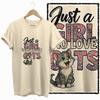 COOLMIND 100% cotton BEIGE cat print exclusive graphic women T shirt big size loose cotton cat lover women tshirt LOVELY cat tee