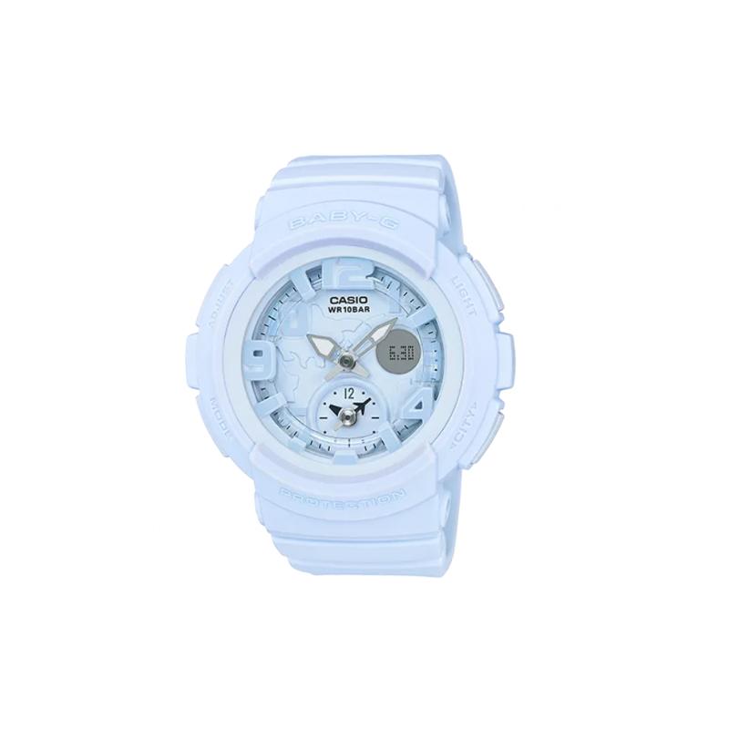 

Casio BABY-G Beach Watch Blue Women s Waterproof and Shockproof Student Quartz Watch Quartz Movement Resin Strap Japanese and Korean BGA-190BC-2B синий