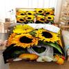 3D Print Flowers Bedding Set Pillowcase Sunflower Duvet Cover Double Twin Full Queen King For Adult Kids Bedclothes Quilt Cover