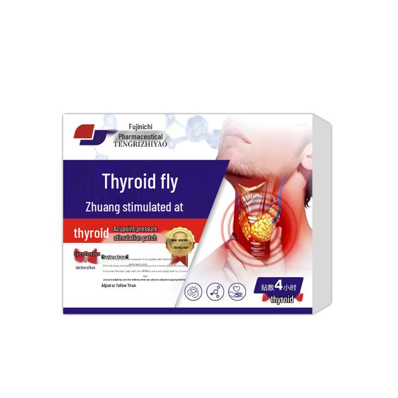 Fuji Nichisei Thyroid Acupoint Magnetic Therapy Patches - 4 Patches/Box hljzx002
