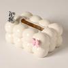 Semi-Transparent Cloud Tissue Box Minimalist Bubble Tissue Holder Creative Cotton Candy Tissue Cover Living Room Decor