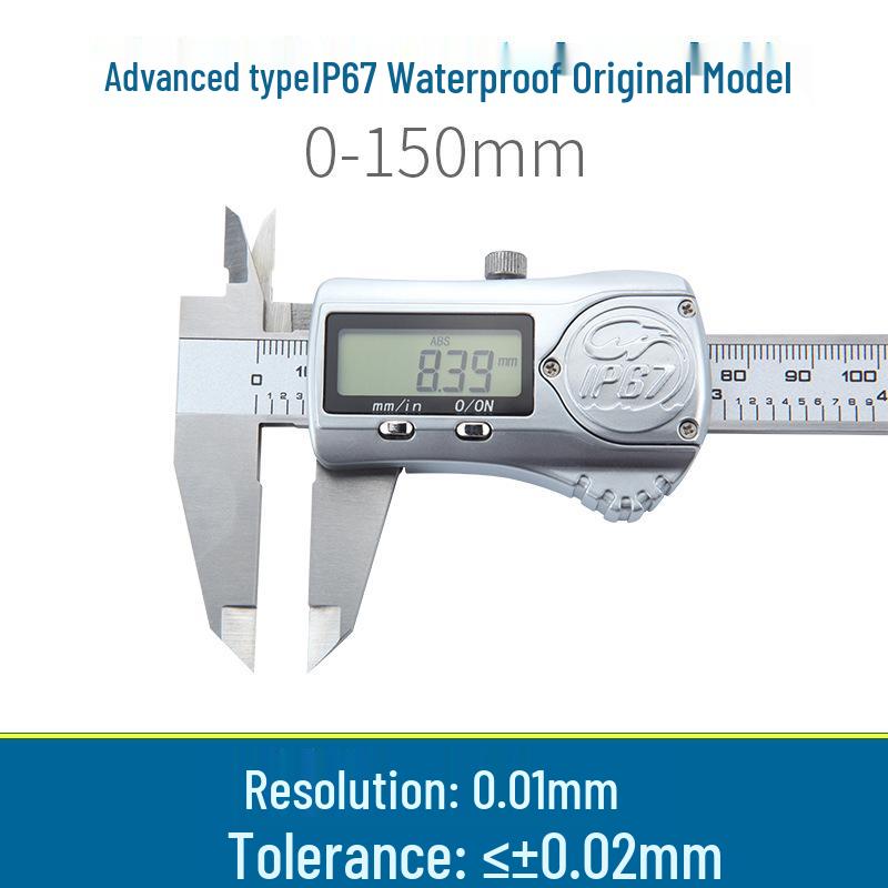 

Водонепроницаемый Bluetooth Цифровой штангенциркуль IP67 0-150/200/300мм Нержавеющая сталь