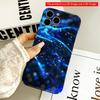 2DFlat Blue Light Waves Abstract Phone Case All Inclusive Film Hard Phone Case, Compatible with iPhone 18 Pro Max 17 16 15 14 13 12 11