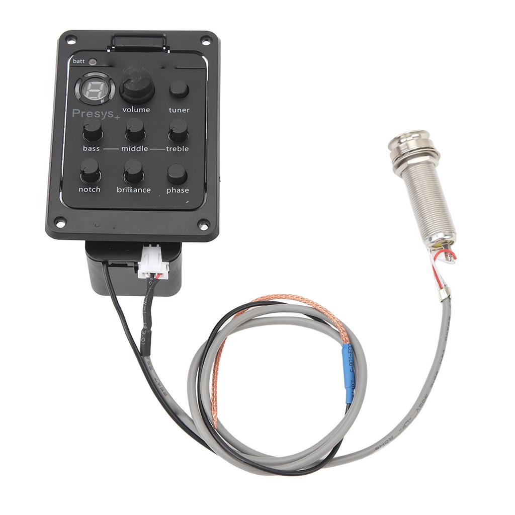 Guitar Pickup EQ Box Quick Picking Accurate Amplification Guitar Pickup Tuner Electric Box Equalizer