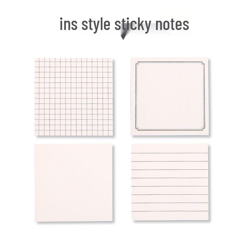

Student Sticky Notes: Tearable White Grid Adhesive Stickers for Elementary and Junior High Students Blank - 1 pack
