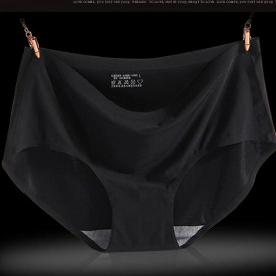 Nahtlose Damen-Eis-Seiden-Atmungsaktive Dreiecksunterwäsche mit mittlerer Taille - Stil 810