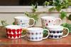 Yutaka Horo Tamahashi Enamel Measuring Made in Prune OHANA Cup, 450ml, Japan, White, MC-604