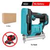 Straight U Staples Stapler Rechargeable Nailer Brushless Cordless Electric Nail Gun Portable Wood Working Tools