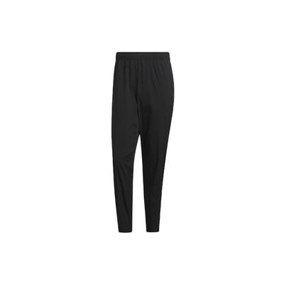 Solid Color Elastic Waist Tapered Track Pants Men Bottoms Black IP3965