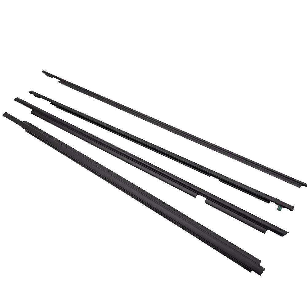 4Pcs Window Weatherstrips For Toyota Land Cruiser Prado 120 Series Side Door Moulding Rubber Trim Seal For Lexus GX470 2003-2009