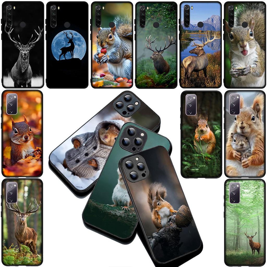Sika deer Squirrel Silicone Cover for Motorola Moto G55 G45 G75 G85 G84 Edge 50 30 Fusion 40 NEO Ultra Pro Coque Phone Case