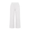2026 Women's European Cotton Linen High-Waisted Wide-Leg Pants, Early Spring Fashion, Seven-Tenths Length.