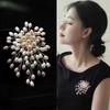Elegant Hand-Woven Pearl Brooch Corsage Pin for Clothing Accessories
