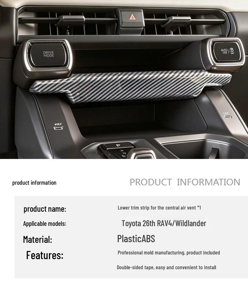 Toyota RAV4 26 Velanda Center Console Air Vent Trim Decoration Sticker L