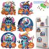 6Pcs Halloween Series Diamond Art Fridge Magnet Diamond Painting Refrigerator Magnet Diamond Painting Fridge Magnet for Adults Beginners