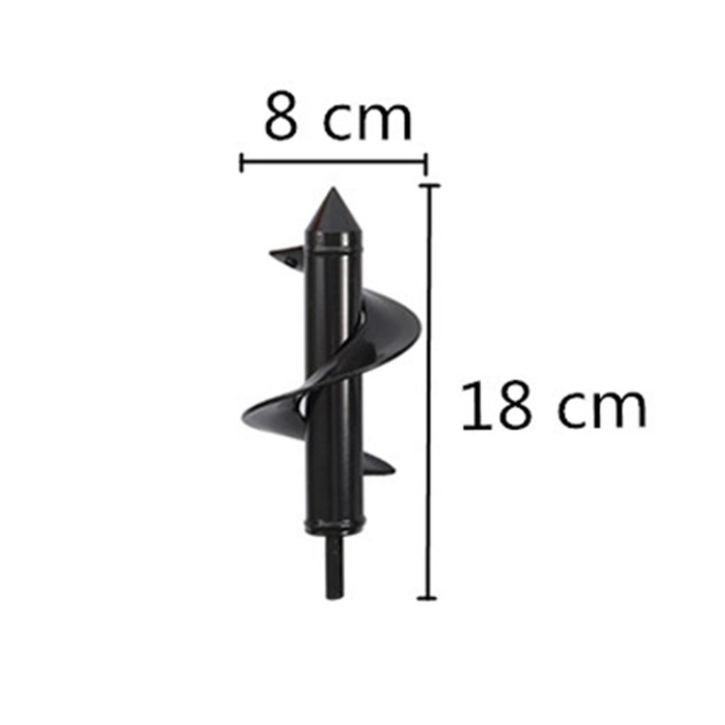 6 Types Earth Auger Spiral Drill Bit Spiral Ground Drill Plant Flower Seedling Planting Hole Digging Tool Cultivation Planter