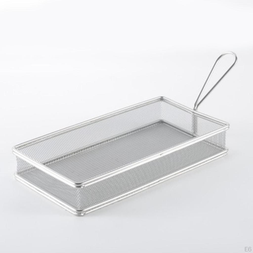 Chips Deep Fry Baskets Basket Holder Chips, , Onion Rings Frying Food Presentation Strainer for