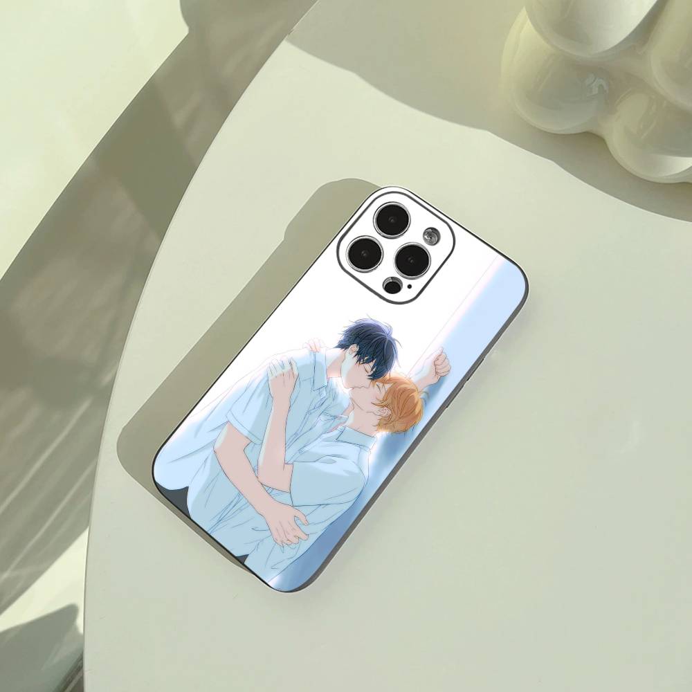Given- BL- Anime Ritsuka Mafuyu Sato Phone Case For iPhone 17,16,15,14,13,12,11 Pro Max,16Plus,XS Soft Black Cover