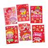 6Pcs Cute Snake Year Red Envelope Bag Cartooon 2025 Red Pocket New Year Red Packet  Blessing Gift