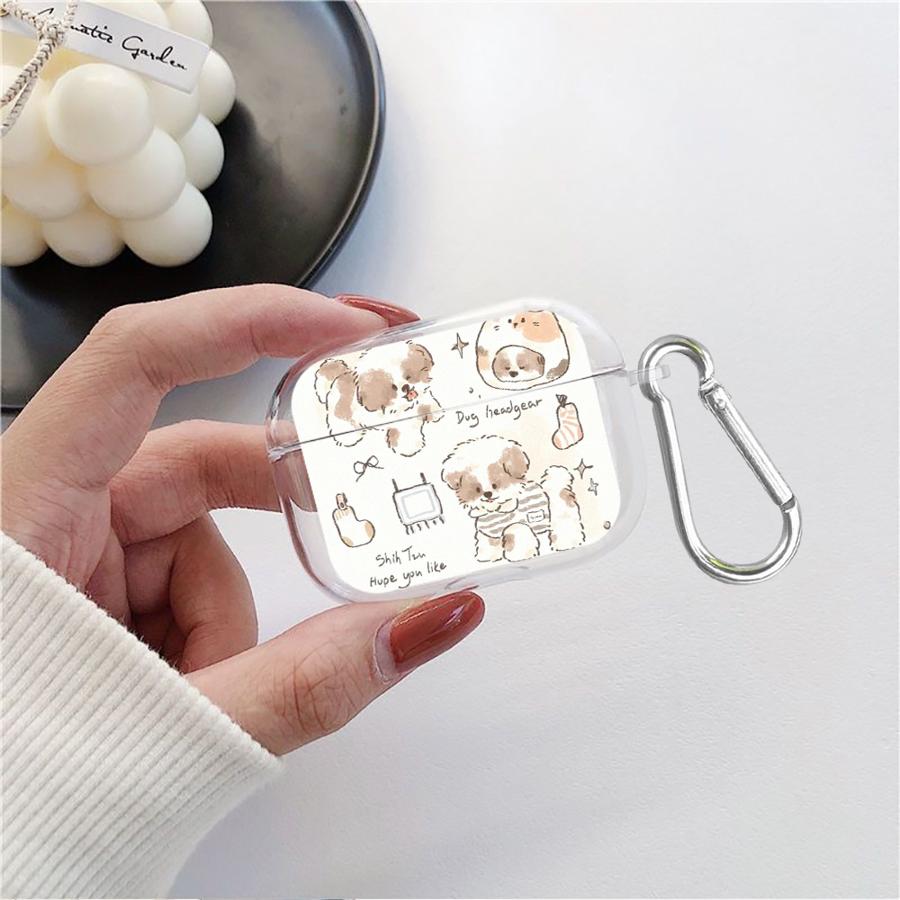 Прозрачные чехлы для наушников Чехол-крышка Для Airpods Pro 1 4 Pro3 Pro2 3 2 Мультяшный Милый Кот Собака Airpods Pro 2