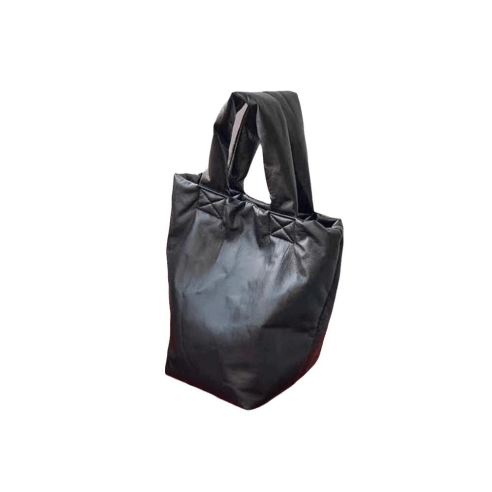 Elegant Bucket Bag Large Capacity Women's Tote Bags Ins Soft Leather Handbag Outdoor