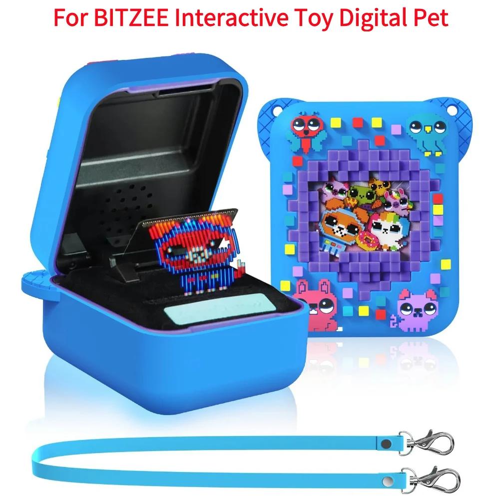 For Bitzee Digital Pet Protective Case Cover With Long Lanyard Silicone Protective Cover For Bitzee Magicals Interactive Toy