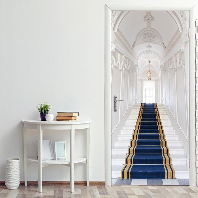 Glowing In the Night Castle Sticker Decals for Door Decoration Waterproof Removable Vinyl DIY Stickers Porte Princess Girls Room