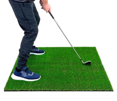 GolfStyle Golfmatte, 20 mm, Rough Grass, Golf-Übungsmatte, 100 x 100 cm, für Eisenschläge, Approach-Übungen, Rough Turf, Kunstrasen, Indoor Outdoor Rough