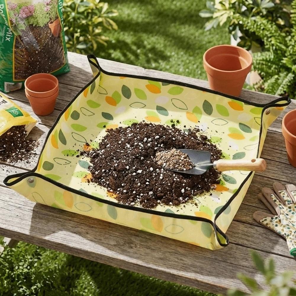 Thickened Planting Mat Foldable Potting Mat Gardening Accessory Gardening Mat Green Plants