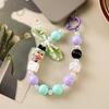 Dopamine Cute Beaded Doll Mobile Phone Chain Bag Pendant Jewelry Gift Anti-lost Hand Carry Keychain