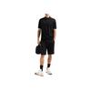 Armani Exchange Solid Color Buttoned Cotton Short Sleeve Polo Shirt Men Tops Black XM000329-AF10364-UC001