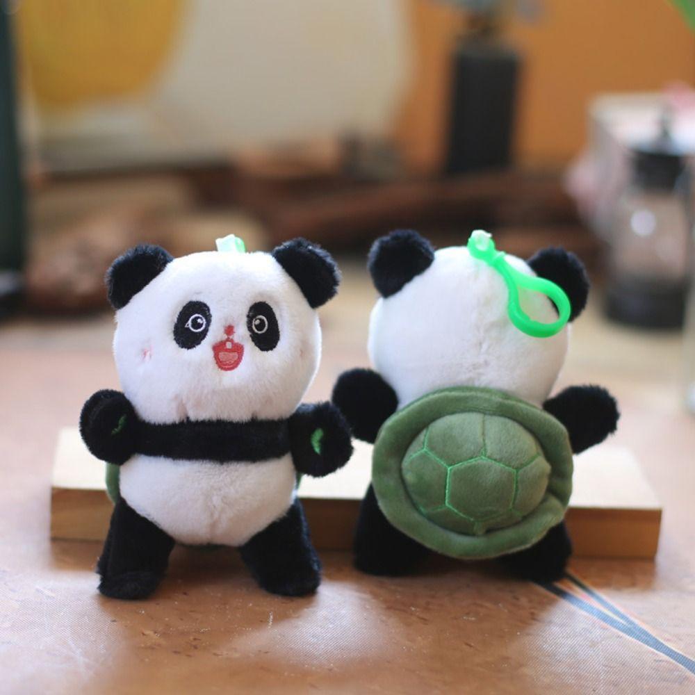 

Fluffy Cartoon Panda Plush Keychain Panda Bag Ornament Mini Panda Pendant Children Gifts Panda