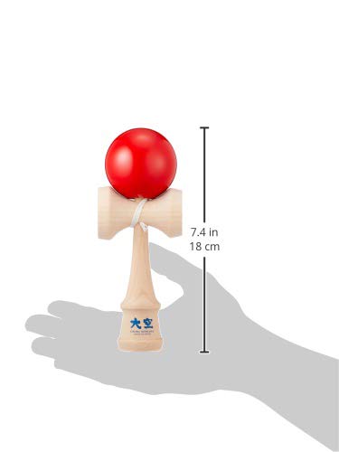 Yamagata Koubou Competition Kendama "Ozora" 70mm Wide X 185mm High, Red, 002750020
