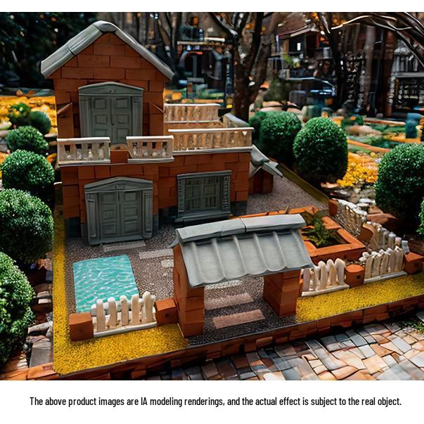 Little Architect Bricklayer Set: Handmade Bricks for Building House Models - Kids' Toy