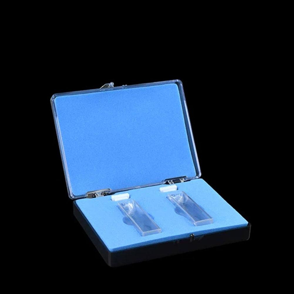Produktbild von Quarzküvette 50 Mm – 2 Stück Für Spektrometer 751/722, UV-Durchlässigkeit >80 %, 600 °C Hitzebeständig