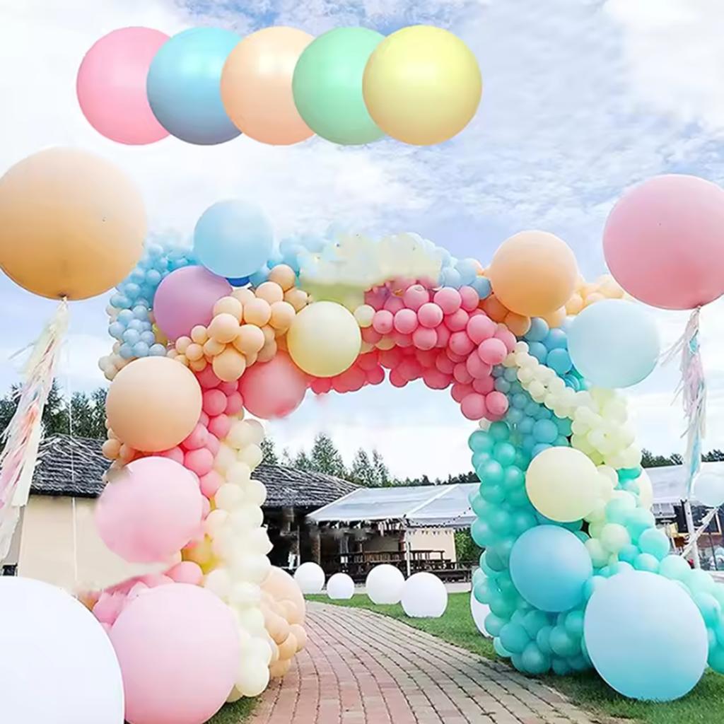 12/10/5inch 30/10/2pcs Multi-color Latex Balloon Set, Suitable for Weddings, Birthdays, Themed Parties, Family Gatherings