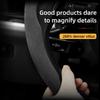 Vcxja9 Suitable for Vinfast Anti-Slip Buckle Segmented Suede Steering Wheel Cover Vf 3 5 6 7 E34 8 9 Herio Limo Green and 